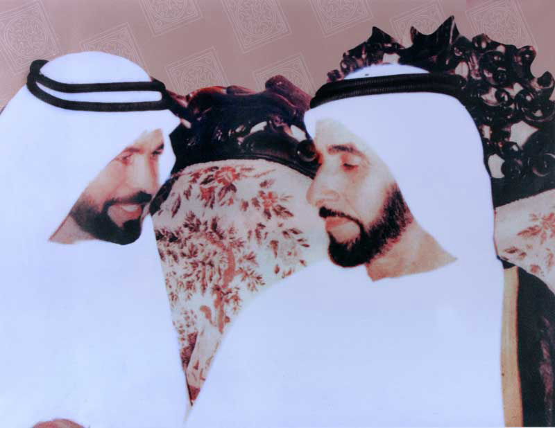 Rashid Bin Aweidha with HH Sheikh Zayed Bin Sultan Al Nahyan
